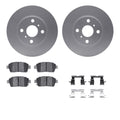 R1 04-06 ScIon xA Front Carbon Coated Brake Rotor Set w/Optimum OE Pads and Hardware