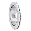 R1 Concepts Brake Rotor Drilled and Slotted Silver Fits Cadillac CTS