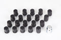 SSR Lightweight Lock & Nut M12x1.25 (20 Pcs w/ Key) - Black