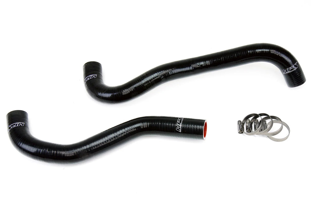 HPS Performance Black Reinforced Silicone Radiator Hose Kit Coolant for Honda 12-15 Civic Si