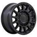 BR003 16X8 6X5.5 M-BLK 38MM