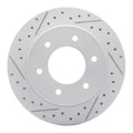 R1 19-25 Ford Bronco Rear Left Drilled & Slotted Geoperformance Rotor