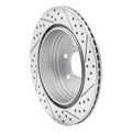 DFC 05-12 Nissan Pathfinder Rear Left Drilled & Slotted Geoperformance Rotor