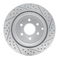 DFC 05-12 Nissan Pathfinder Rear Left Drilled & Slotted Geoperformance Rotor