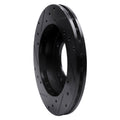 R1 95-02 Kia Sportage (USA/Canada) Front Right Drilled & Slotted Black Brake Rotor