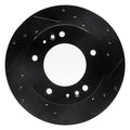 R1 95-02 Kia Sportage (USA/Canada) Front Right Drilled & Slotted Black Brake Rotor