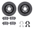 R1 Concepts Brake Rotor- Blank with Optimum Oe Pads Hdw Fits Audi S4