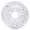 DFC 05-23 Chrysler 300 Rear Right Drilled & Slotted Geoperformance Rotor
