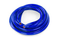 HPS Performance 3/8 ID blue high temp reinforced silicone heater hose 25 feet roll Max Working Pressure 80 psi Max Temperature Rating: 350F Bend Radius: 1-1/2