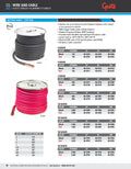 BATTERY CABLE RED 1/0 GA 25' SPO