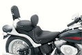Mustang Harley Medallion Style Sissy Bar Pad (6.5 inch x 11 inch) w/Studs - Black