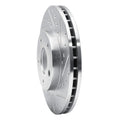 R1 02-07 Nissan X-Trail (Mexico) Front Right Drilled & Slotted Silver Brake Rotor