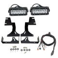 ~(6 lbs. 16X9X7)~ 2015-2017 CHEVROLET COLORADO: Rear Bumper/Frame LED Light Bar Mounts - 8 IN Opening - Swivel Adjustments - to Mount 6 IN Zroadz LED or similar light - Bolt On Easy Install - For Rear View and Distance Visibility