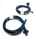 TWO HOSES W/BULKHEAD FITT 16FT