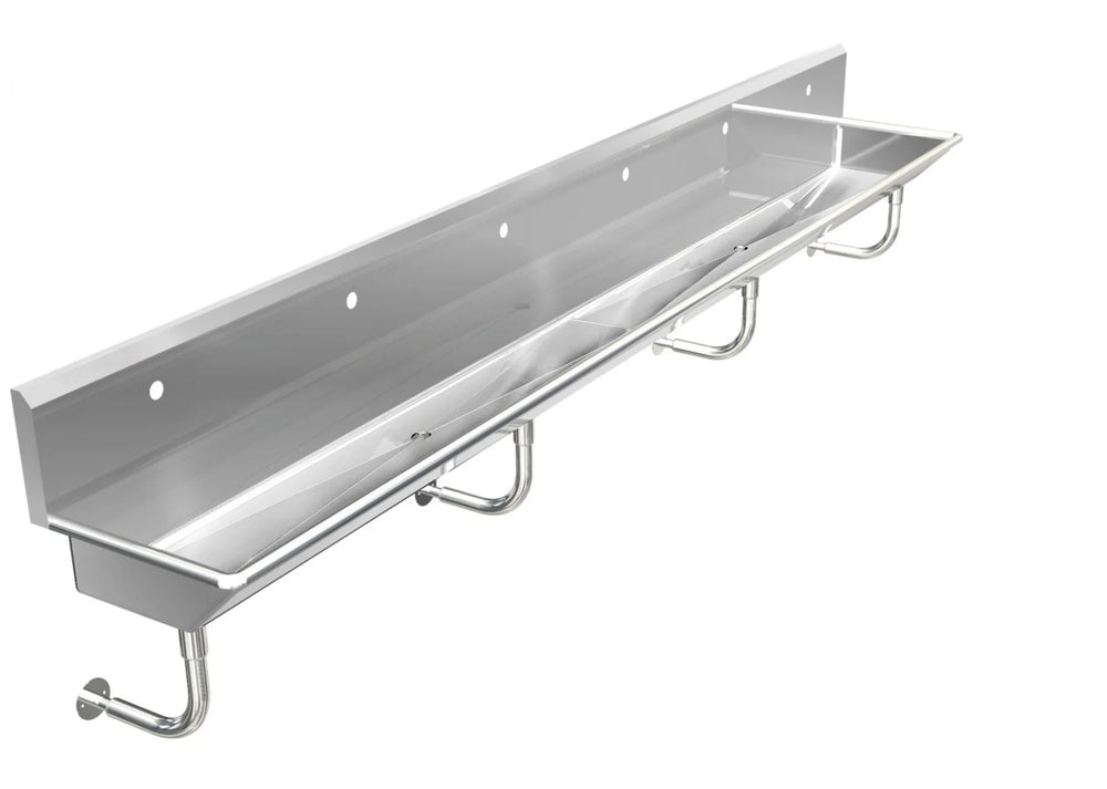 14X10X6 TROFF SINK; STAINLESS STEEL