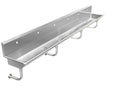 14X10X6 TROFF SINK; STAINLESS STEEL