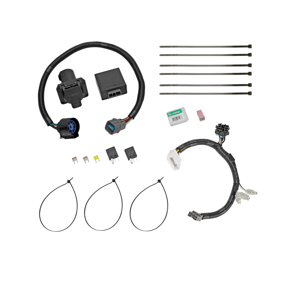 1215 PILOT REPLACEMENT OEM TOW PACKAGE 7WAY HARNESS W/UPGRADED CIRCUIT PROTECTED HD MODULITE