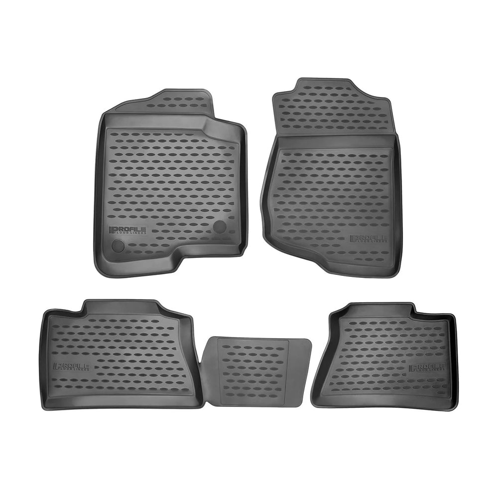 ~(12 lbs. 33X20X6)~ Profile Floor Liners Front and 2nd Row Black 3 Series Sportwagon 2006-2012