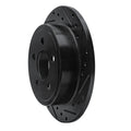 R1 03-07 Jeep TJ (Canada - See Wrangler for US) Rear Right Drilled & Slotted Black Brake Rotor