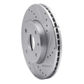 DFC 04-10 Chevrolet Epica (Mexico) Front Right Drilled & Slotted Silver Brake Rotor