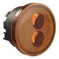 J.W. Speaker 12V DOT ECE LED Round Turn Signals with Amber Lens - 2 Light Kit 0346483