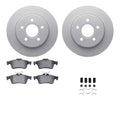 DFC 12-18 Ford Focus Rear Geospec Rotors with 5000 Advanced Brake Pads w/Hardware