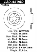 Centric Performance Brake Rotor