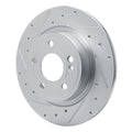 DFC 19-26 Mercedes-Benz CLA200 (Mexico) Rear Left Drilled & Slotted Silver Brake Rotor