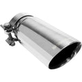 Exhauast Tip: 3.5" double wall; True Bolt-On Tips; fits 2.5" thru 2.75" tail pipe