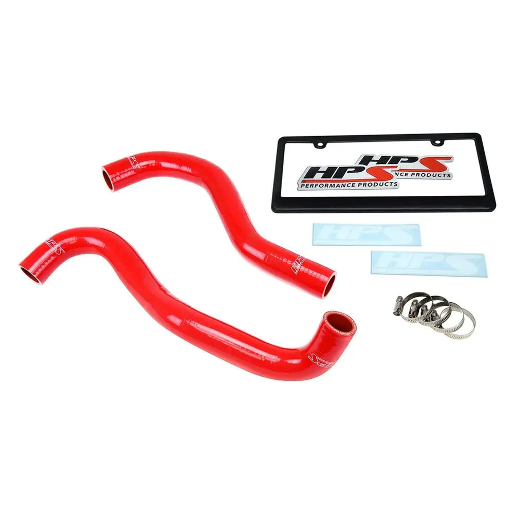HPS Performance Red Reinforced Silicone Radiator Hose Kit Coolant for Honda 12-15 Civic Si