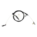48IN HITECH BLACK STAINLESS HOUSING C6 BLOWER DRIVE KICKDOWN CABLE W/ BLACK FI