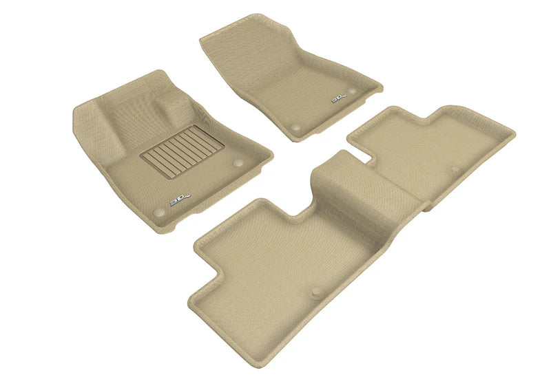 3D MAXpider 2019-2020 Infiniti QX50 Kagu 1st & 2nd Row Floormats - Tan