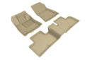 3D MAXpider 2019-2020 Infiniti QX50 Kagu 1st & 2nd Row Floormats - Tan