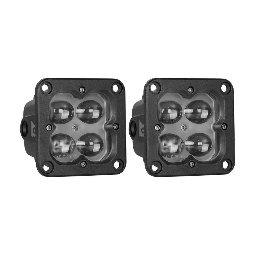 Concept Series Pod 3 Cube LED Pod Lights Fog Light Flush Mount (2 EA)