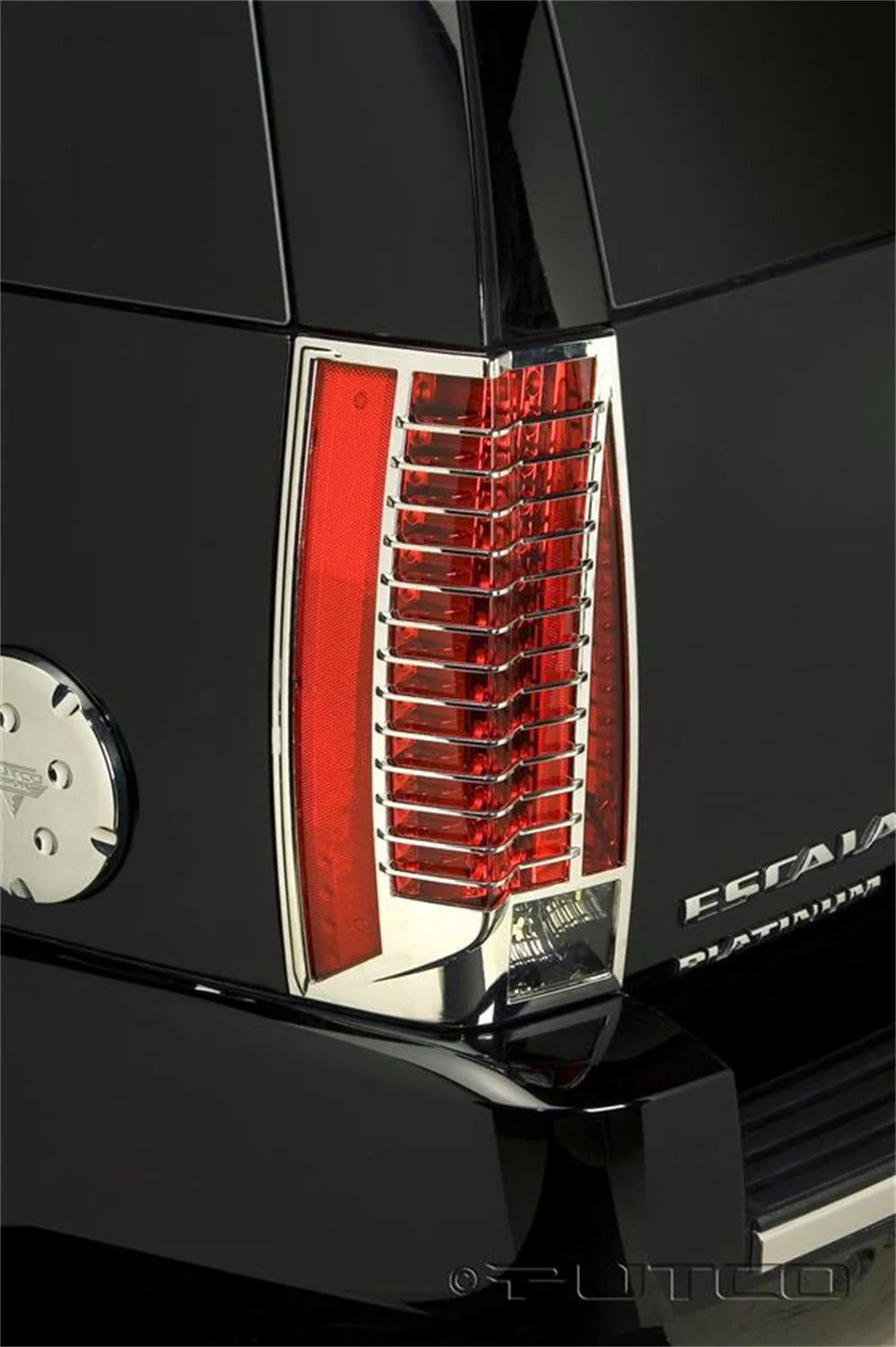 Tail Light Trim: 2007 Cadillac Escalade; Tail Light / Third Brake Cover; chrome