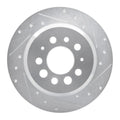 R1 67-74 Volvo 164 Rear Right Drilled & Slotted Silver Brake Rotor