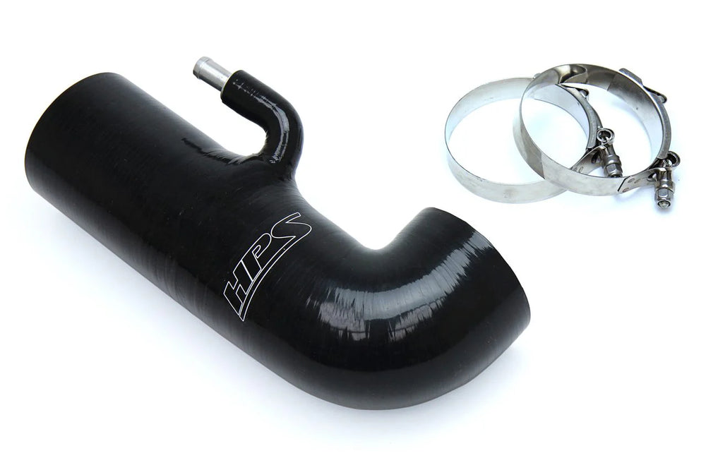 HPS Performance Black Reinforced Silicone Post MAF Air Intake Hose Kit - Delete Stock Sound Tube for Scion 13-16 FRS