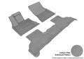 3D KAGU FLOOR MAT 2 ROW SET GRAY