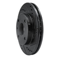 R1 04-10 Chevrolet Optra (Mexico) Front Right Drilled & Slotted Black Brake Rotor