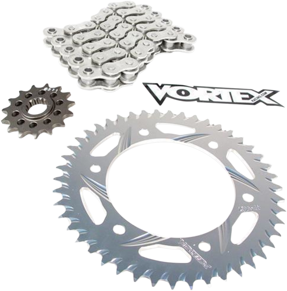 Vortex Racing V3 2.0 Chain and Sprocket Kit 2910-17,454S-39,525RX3-114- Black