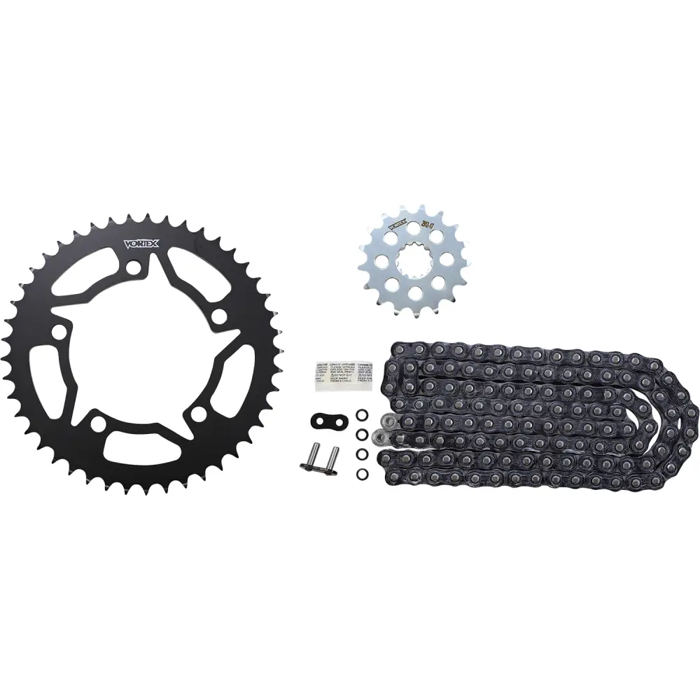 Vortex Racing V3 2.0 Chain and Sprocket Kit 2912-17,196S-45,525RX3-120- Black