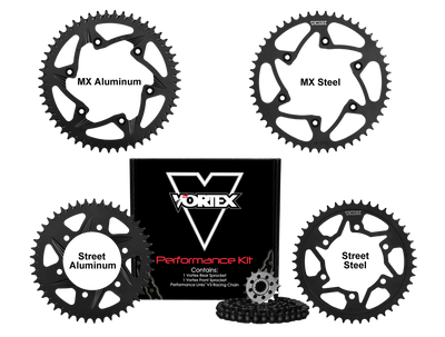 Vortex Racing V3 2.0 Chain and Sprocket Kit 3270-16,452AK-41,520RX3-110- Black