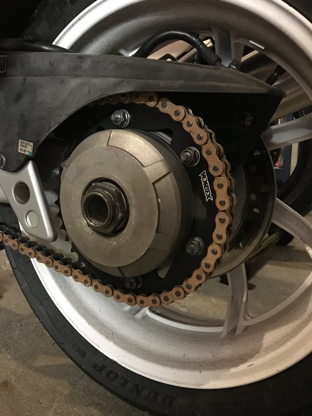 Vortex Racing V3 2.0 Chain and Sprocket Kit 3504-17,249S-43,G530SX3-108- Gold