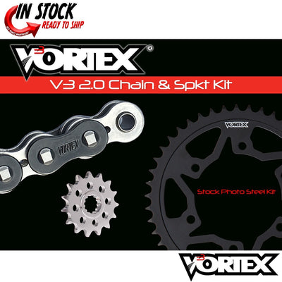 Vortex Racing V3 2.0 Chain and Sprocket Kit 3270-15,526AK-45,520SX3-114- Black