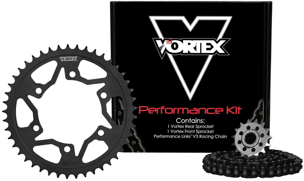 Vortex Racing V3 2.0 Chain and Sprocket Kit 3289-16,435S-49,520RX3-120- Black