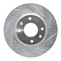 R1 02-06 Hyundai SONATA Front Right Drilled & Slotted Silver Brake Rotor