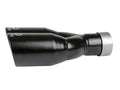 aFe Takeda 304 Stainless Steel Clamp-on Exhaust Tip Black 2-1/2ininlet x 3-1/2in Outlet X 12in L
