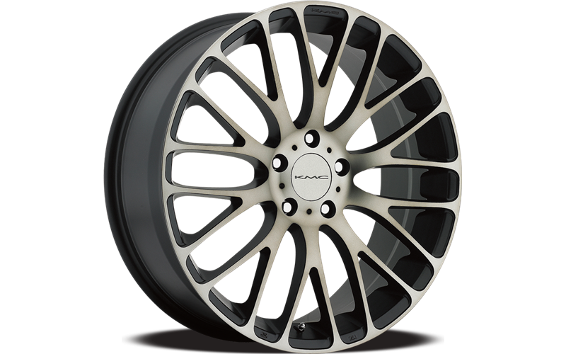 KM693 MAZE SILVER W/ MACHINED FACE 17 X 7 5X4.25 5.77 b/s 45 o/s
