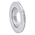 DFC 96-98 Suzuki Sidekick Front Left Drilled & Slotted Silver Brake Rotor