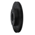R1 92-03 Mazda 626 Front Right Drilled & Slotted Black Brake Rotor